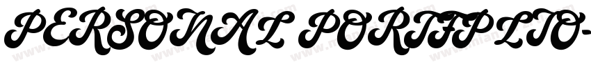 PERSONAL PORTFPLIO字体转换